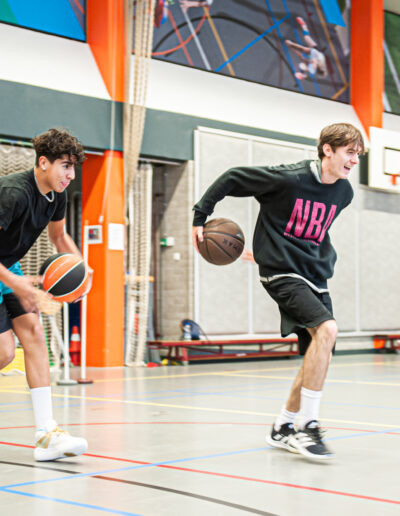 Group basketball training for teens