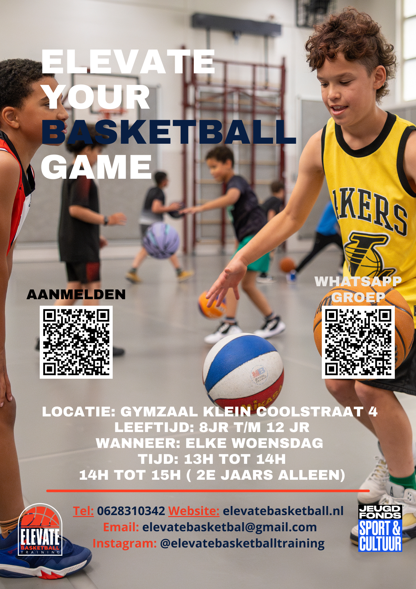 Basketball Training Rotterdam Basisschool Kinderen spelen basketbal sport